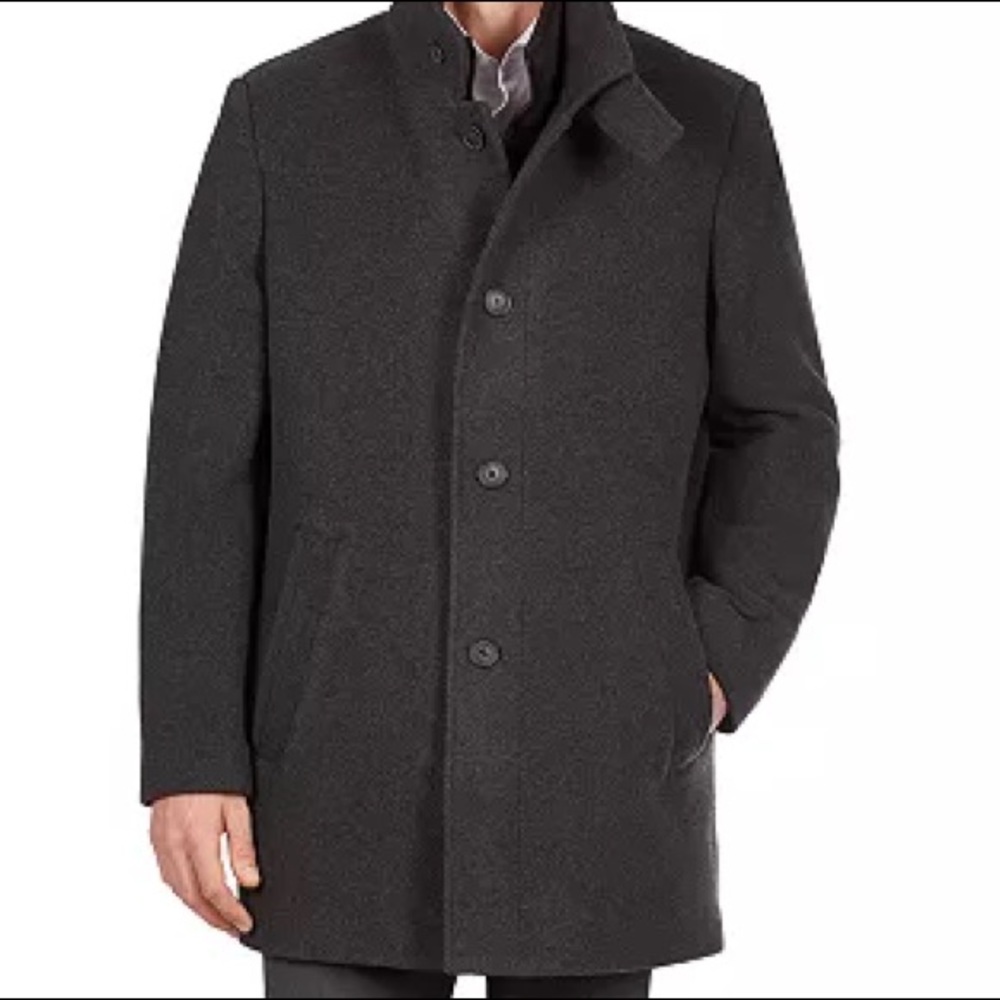 Calvin Klein Men’s Wool Blend over Coat